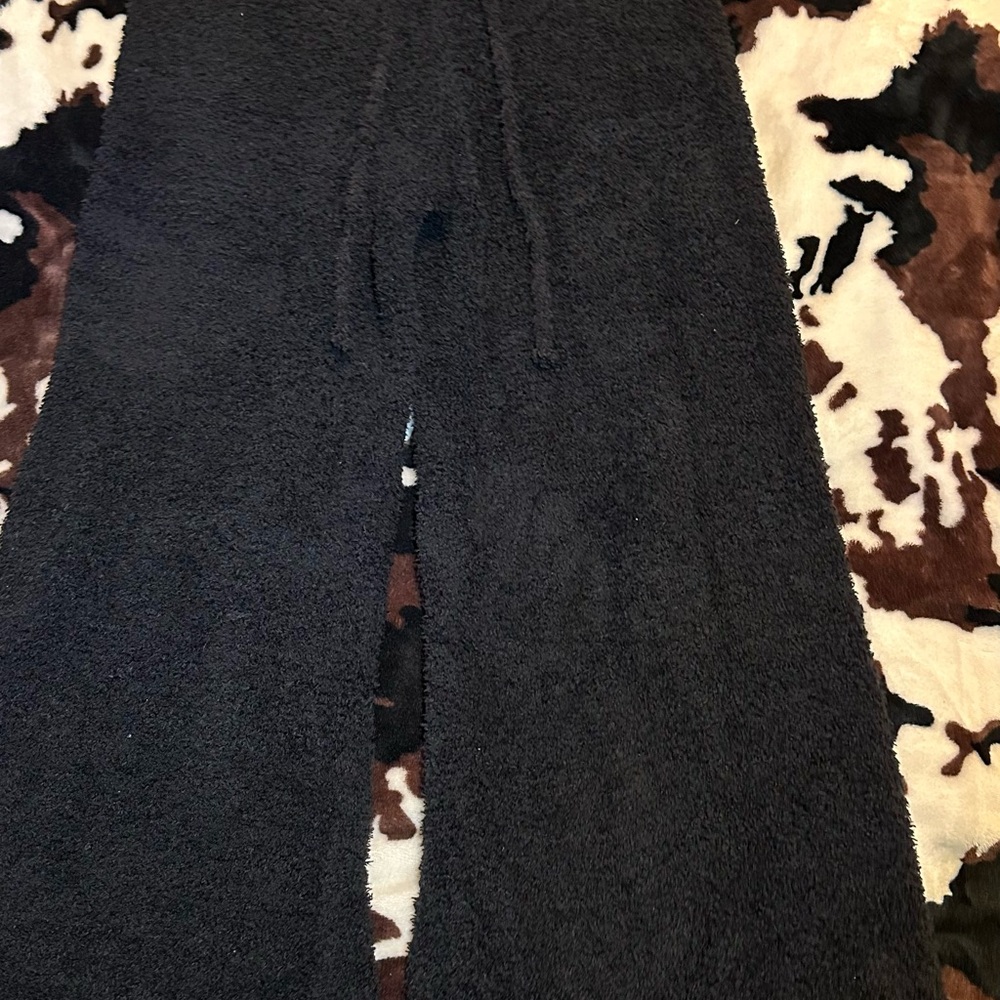 Cozy Black Fuzzy Pants